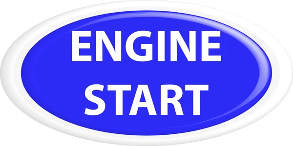 Démarrage du moteur bouton — Image vectorielle