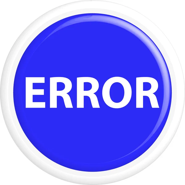 Error de botón — Vector de stock