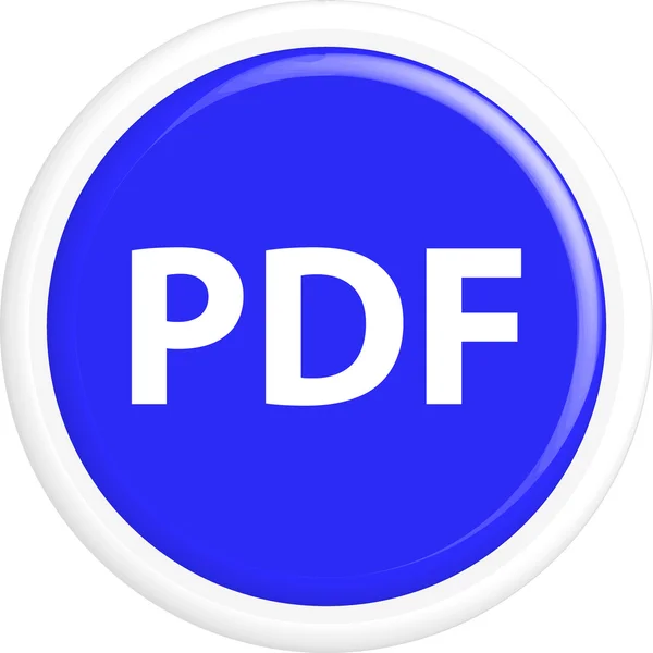 Botão pdf — Vetor de Stock