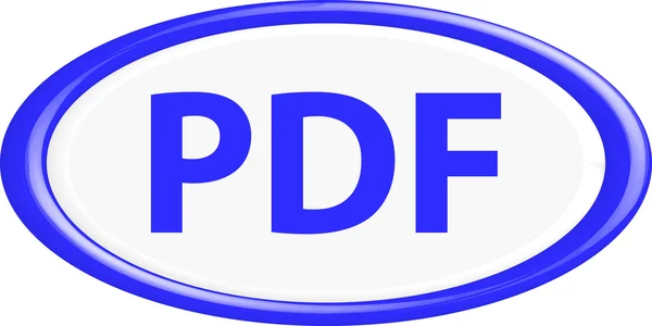 Pulsante pdf — Vettoriale Stock