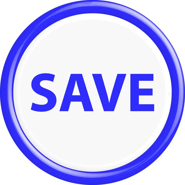 Button save — Stock Vector