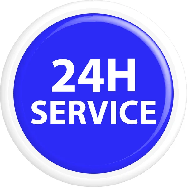 Botão 24h serviço —  Vetores de Stock