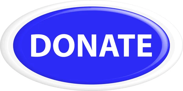 Donate gomb — Stock Vector
