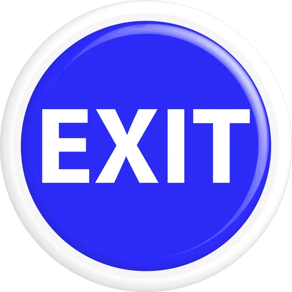 Button exit — Stock Vector
