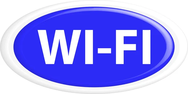 Pulsante wi-fi — Vettoriale Stock