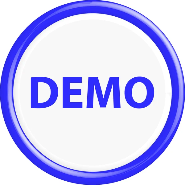 Przycisk demo — Wektor stockowy