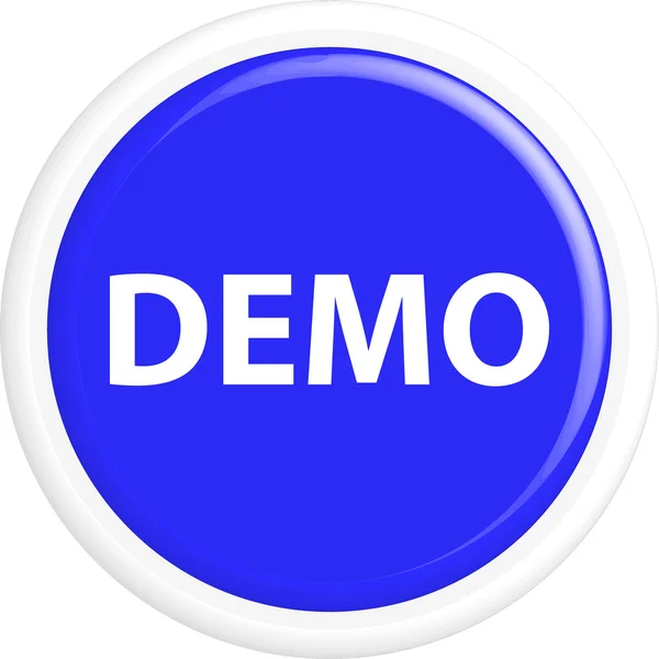 Przycisk demo — Wektor stockowy