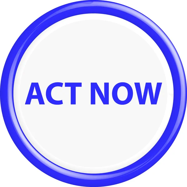 Button act now — Stock Vector