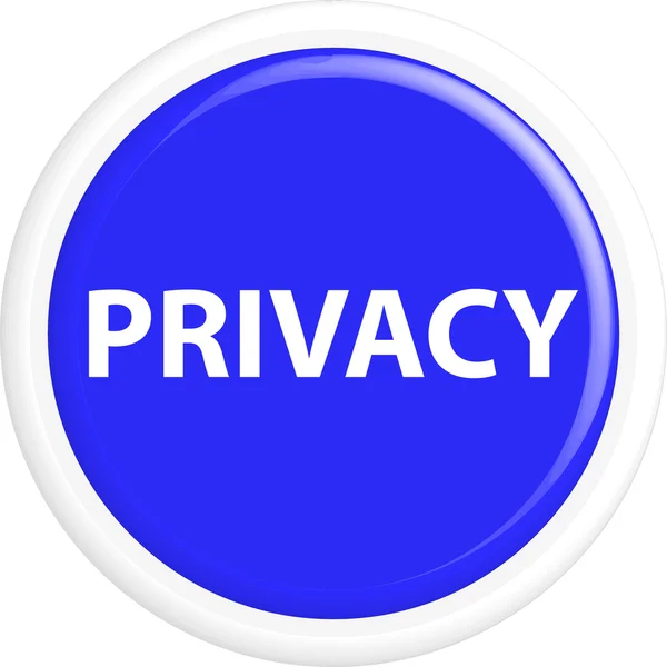 Button privacy — Stock Vector