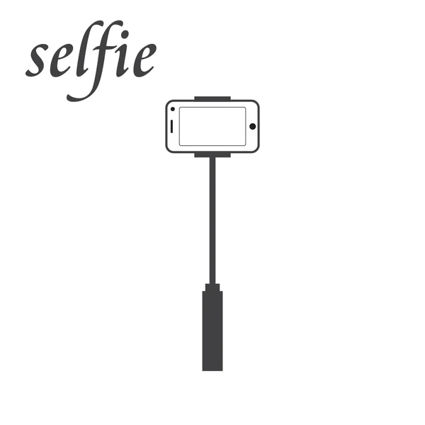 Selfie stick monopod — Stockový vektor