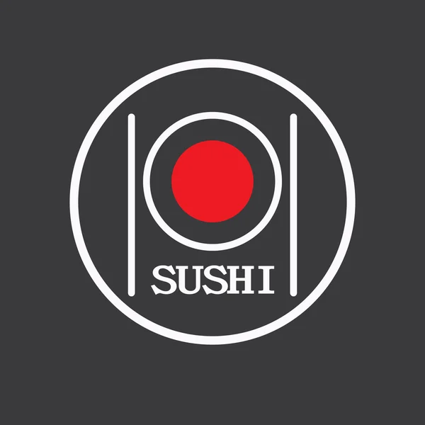 Sushi roll pictogram — Stockvector