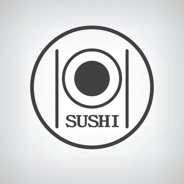Ikon gulung sushi - Stok Vektor