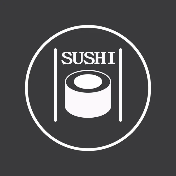 Sushi roll pictogram — Stockvector