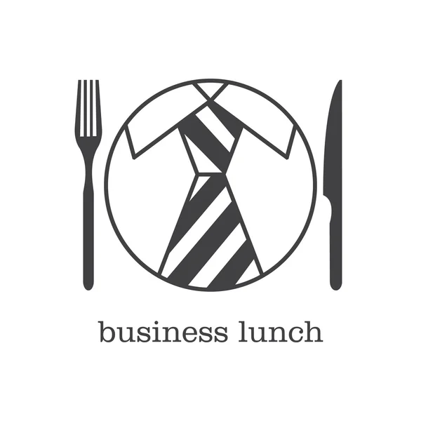 Icono almuerzo de negocios — Vector de stock