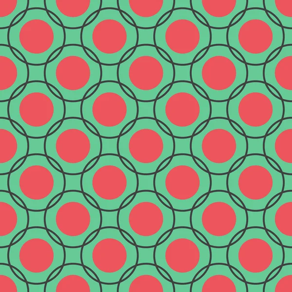 Modèle sans couture de cercles — Image vectorielle