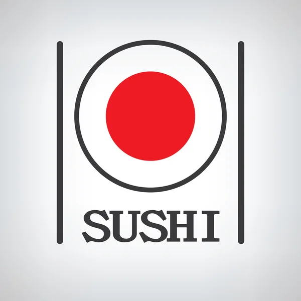 Sushi roll pictogram — Stockvector