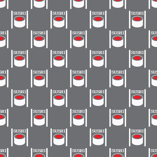 Seamless pattern from sushi — Stock Vector