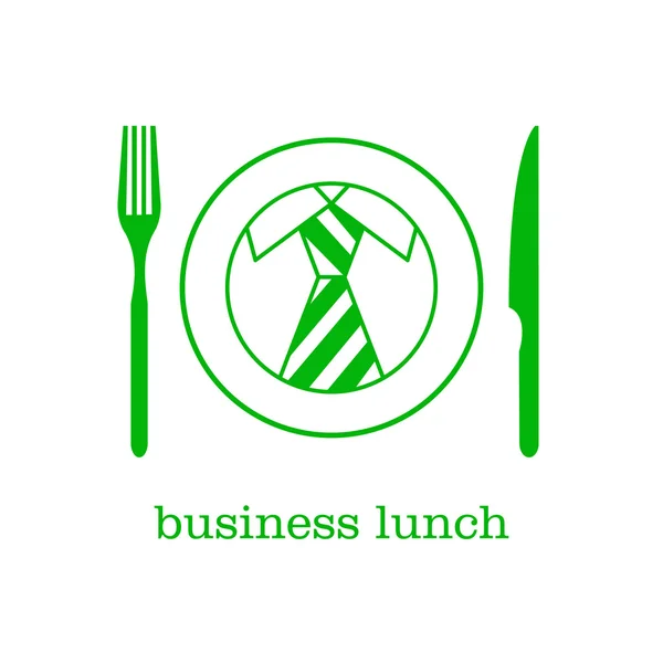 Icono almuerzo de negocios — Archivo Imágenes Vectoriales