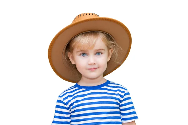 Niña con sombrero — Foto de Stock