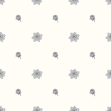 Dikişsiz desen papyon ve pastel renklerde çiçek