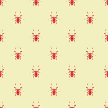 Bir örümcek ile kesintisiz geometrik desen.