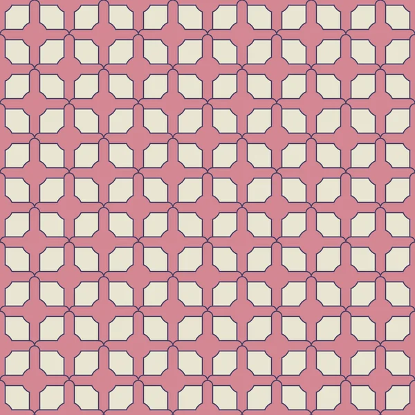 Nahtlose Wiederholung geometrischer Muster. — Stockvektor