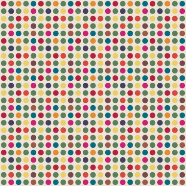 Renkli arka plan noktalar daireler. Vektör doku.