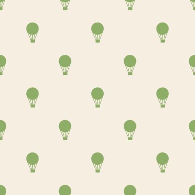 Sıcak hava balonları retro ile sorunsuz arka plan.