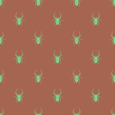 Bir örümcek ile kesintisiz geometrik desen.