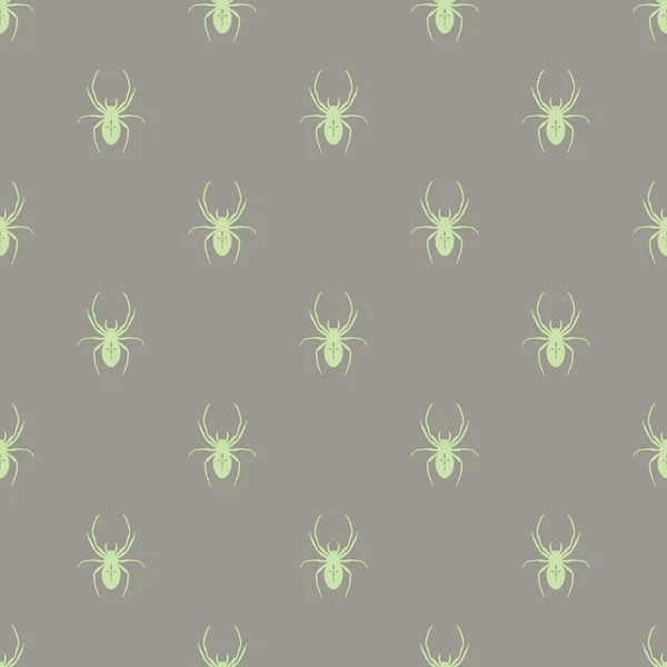 Seamless geometric pattern with a spider. — Stock Vector