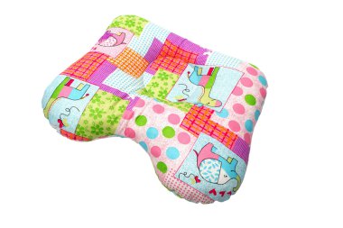 Beyaz arka plan üzerinde çocuk tedavi Ortopedik yastık.