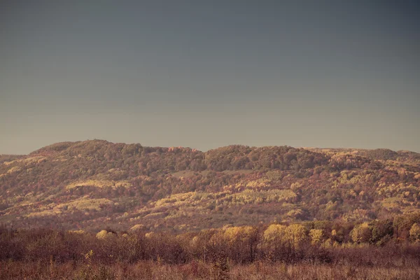 Barevný podzim v horách a údolí — Stock fotografie