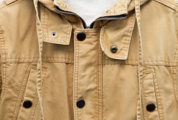 Brown autumn cotton jacke — Stock Photo, Image