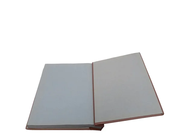 Vintage blank open notebook — Stock Photo, Image