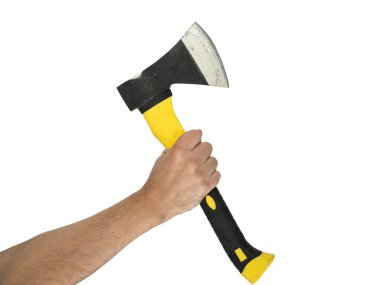 Ahşap Saplı elinde balta 