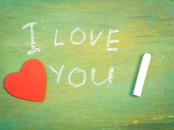 Lettering  I love you — Stock Photo, Image