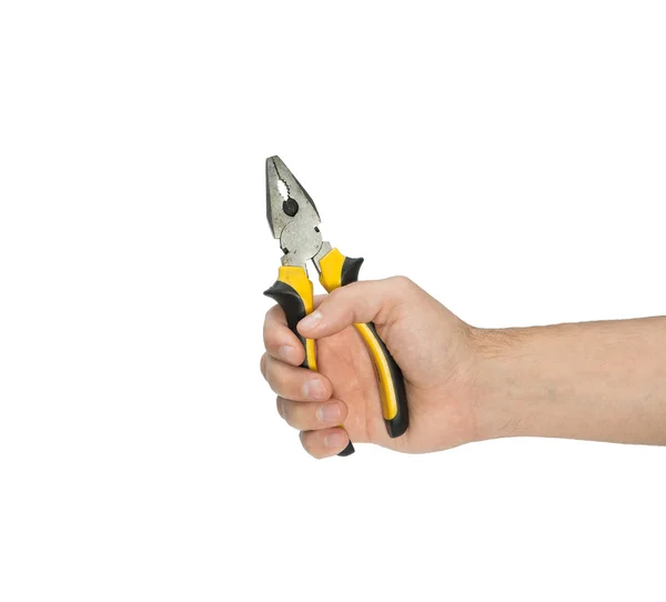 Hand holding  pliers. — Stock Photo, Image