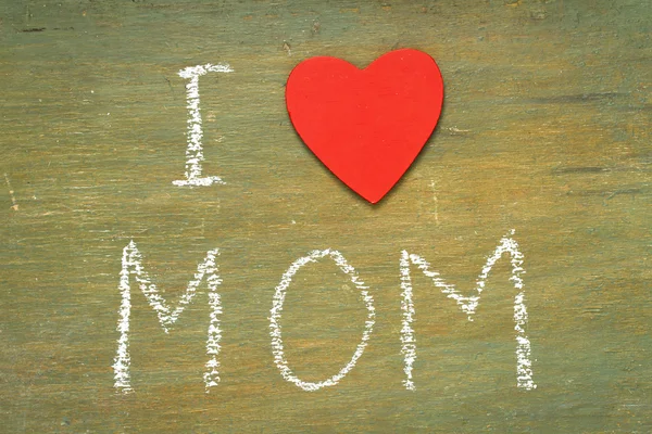 Text i love mom — Stock Photo, Image