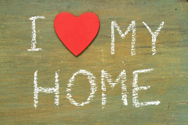 Text i love my home — Stock Photo, Image