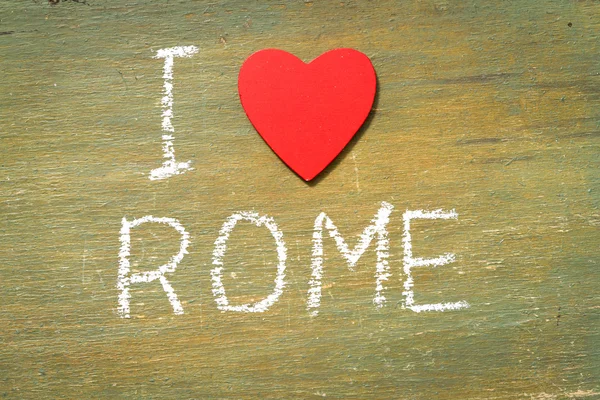 Én szeretem a Róma szöveg — Stock Fotó