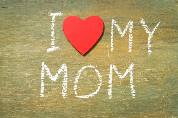 Text i love my mom — Stock Photo, Image