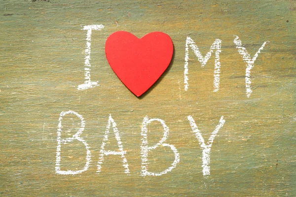 Text i love my baby — Stock Photo, Image