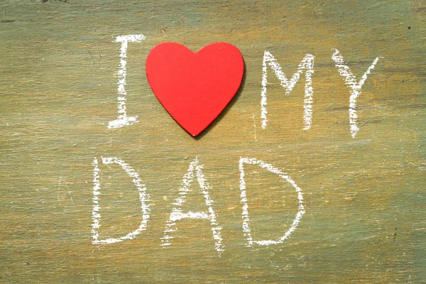 Text i love my dad — Stock Photo, Image