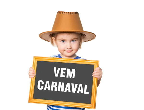 Texto vem carnaval . —  Fotos de Stock