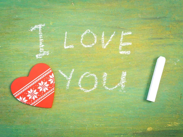 Lettering  I love you — Stock Photo, Image