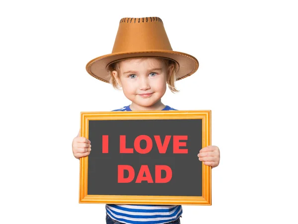 Text I LOVE DAD — Stock Photo, Image