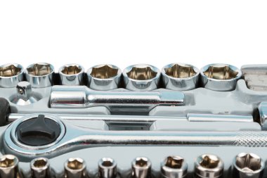 Kilit ve değiştirilebilir kafaları bir dizi