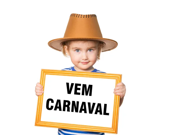 Texto vem carnaval . —  Fotos de Stock