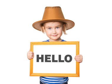 yazı tahtası. Metin Merhaba