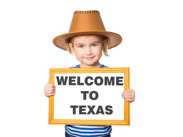 Text Välkommen till Texas. — Stockfoto